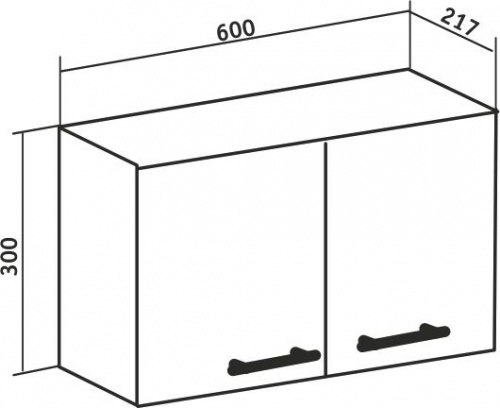 Шкаф Runo Рондо 60х30