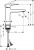 Смеситель для раковины Hansgrohe Metropol 32507000, с донным клапаном Push-Open купить по всей России