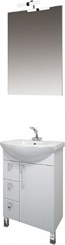 Мебель для ванной Triton Диана 55 L, 3 ящика, белая