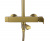 Душевая стойка Kaiser Cube 01582-3 Brushed gold, Душевые панели, Душевые системы, Стойки, Гарнитуры, лейки, тропический душ в Москве Тел.: +7 (968) 040-40-82