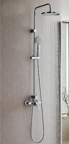 Душевая стойка Roca Victoria 5A9725C00, Душевые панели, Душевые системы, Стойки, Гарнитуры, лейки, тропический душ в Москве Тел.: +7 (968) 040-40-82