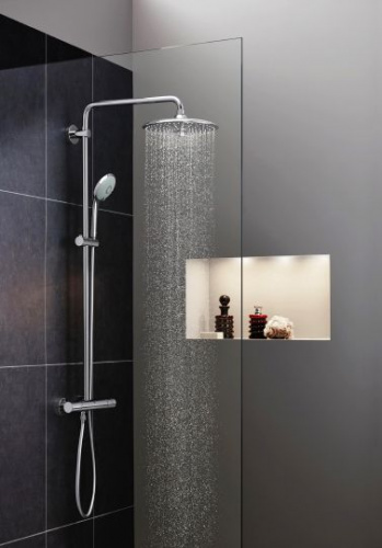 Душевая стойка Grohe Euphoria 27615001, Душевые панели, Душевые системы, Стойки, Гарнитуры, лейки, тропический душ в Москве Тел.: +7 (968) 040-40-82