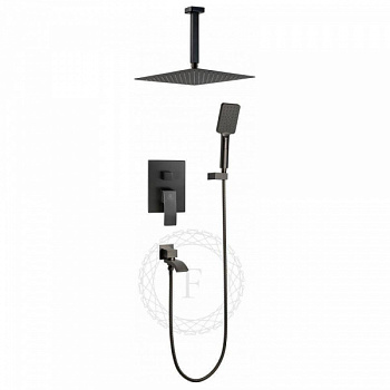 Душевая система встраиваемая Filarete Waterfall FL1012BG, графит