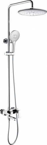 Душевая стойка Bravat Riffle F6336370CP-A-RUS, Душевые панели, Душевые системы, Стойки, Гарнитуры, лейки, тропический душ в Москве Тел.: +7 (968) 040-40-82