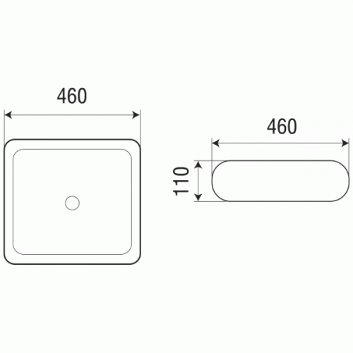Накладная раковина WeltWasser Elbach 3061 белый глянец интернет магазина сантехники Акванота