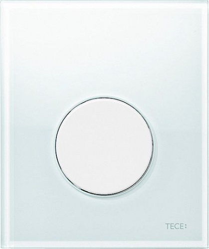 Кнопка смыва TECE Loop Urinal 9242650 белое стекло интернет магазина сантехники Акванота